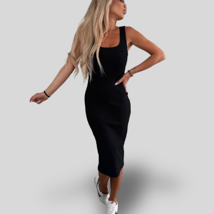 Manon | Midi Dress & Vest