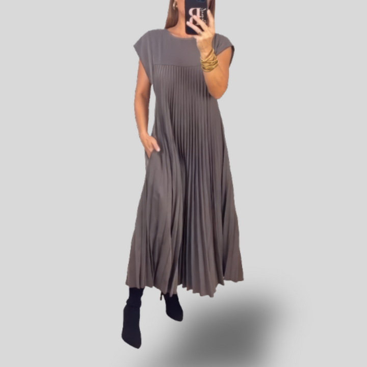 Celine | Pleated Maxi Dress