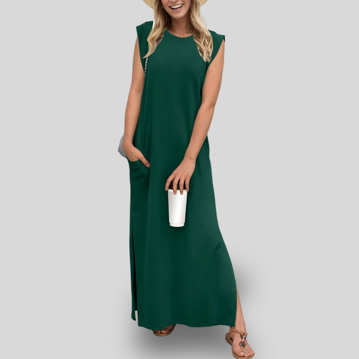 Aubrey | Sleeveless Maxi Dress with Pockets