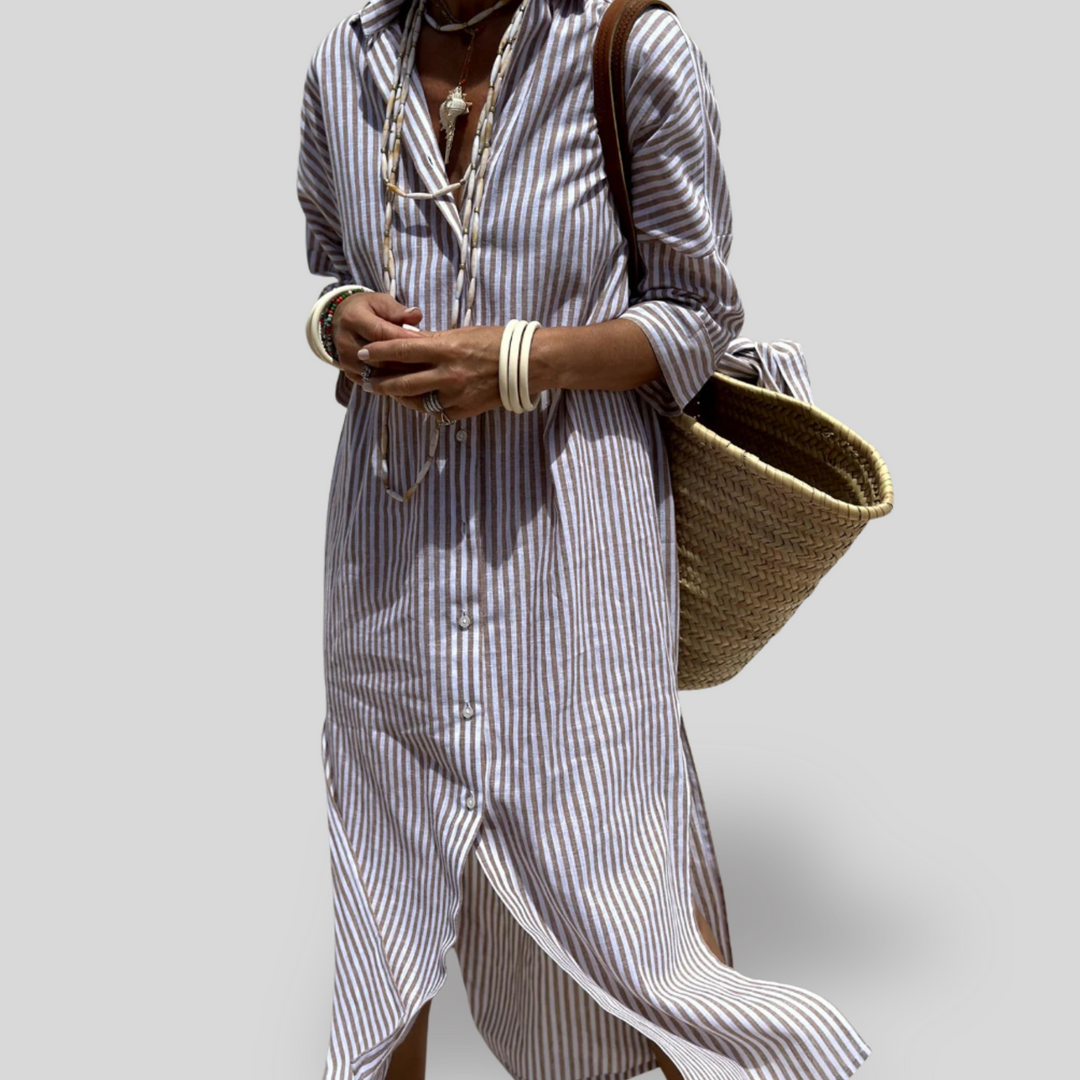 Riviera | Striped Shirt Dress
