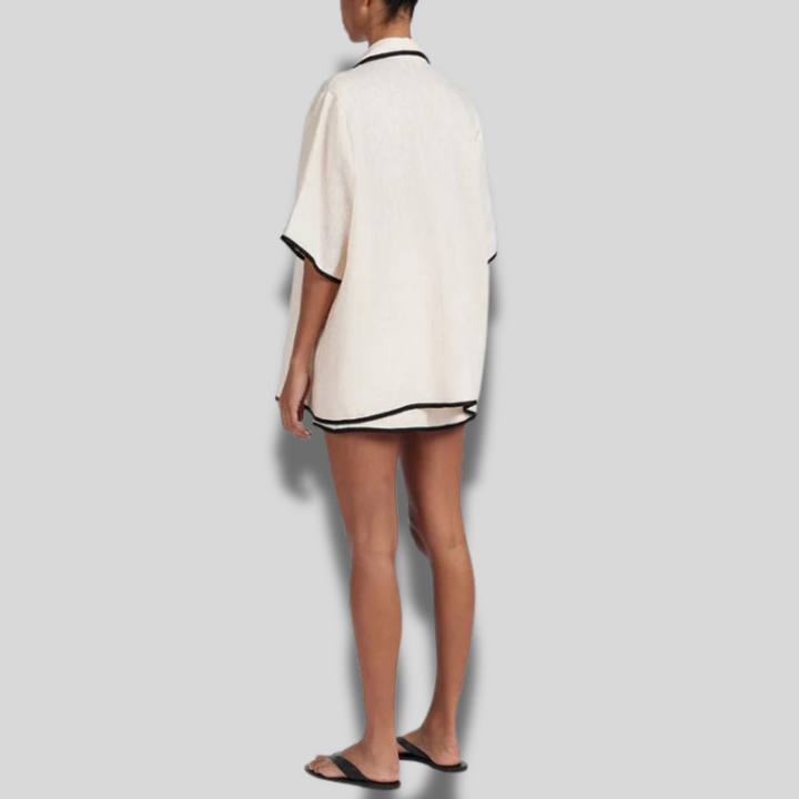 Alice | Noir Cream Skirt Set
