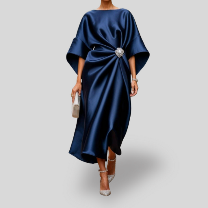 Luxe | Shimmer Satin Long Dress