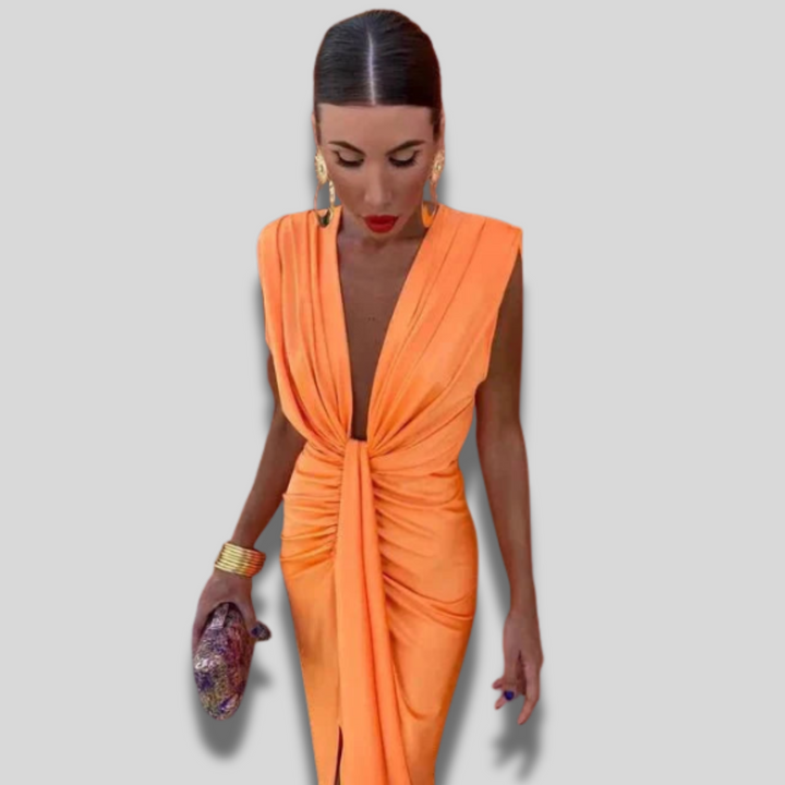 Cordelia | Elegant Draped Dress