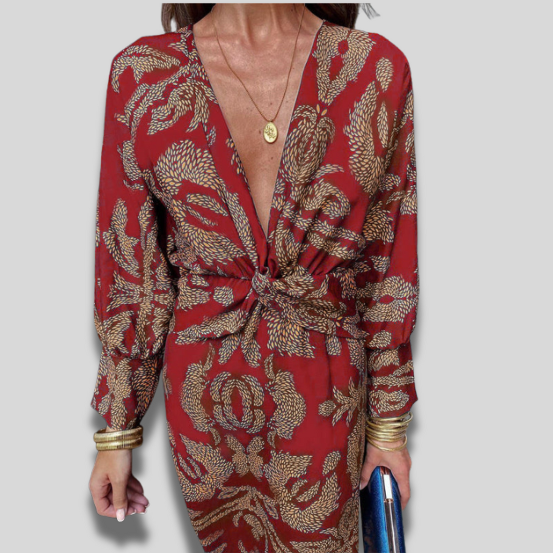 Leya | Elegant Printed Dress