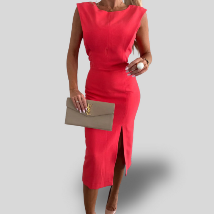 Lula | Sculpted Elegance Midi Dress