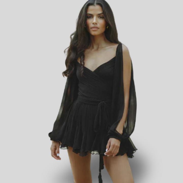 Layla | Playful Mini Dress with Balloon Sleeves