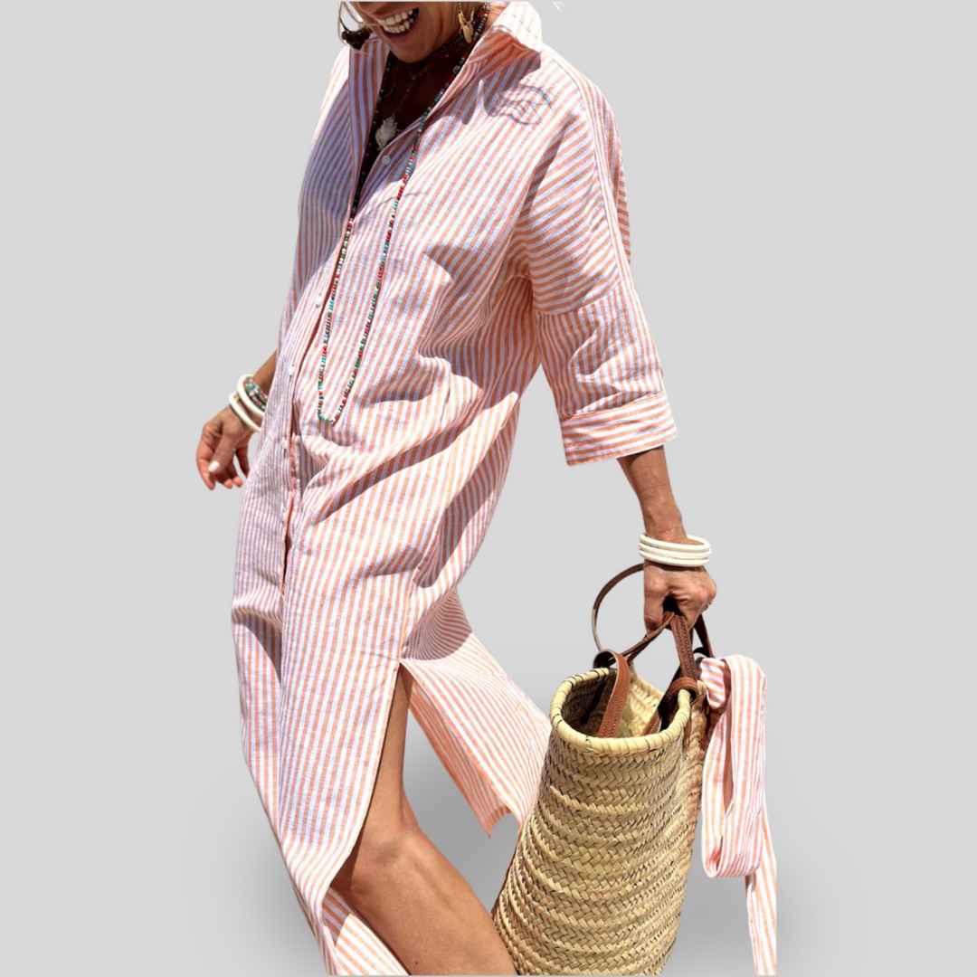 Riviera | Striped Shirt Dress