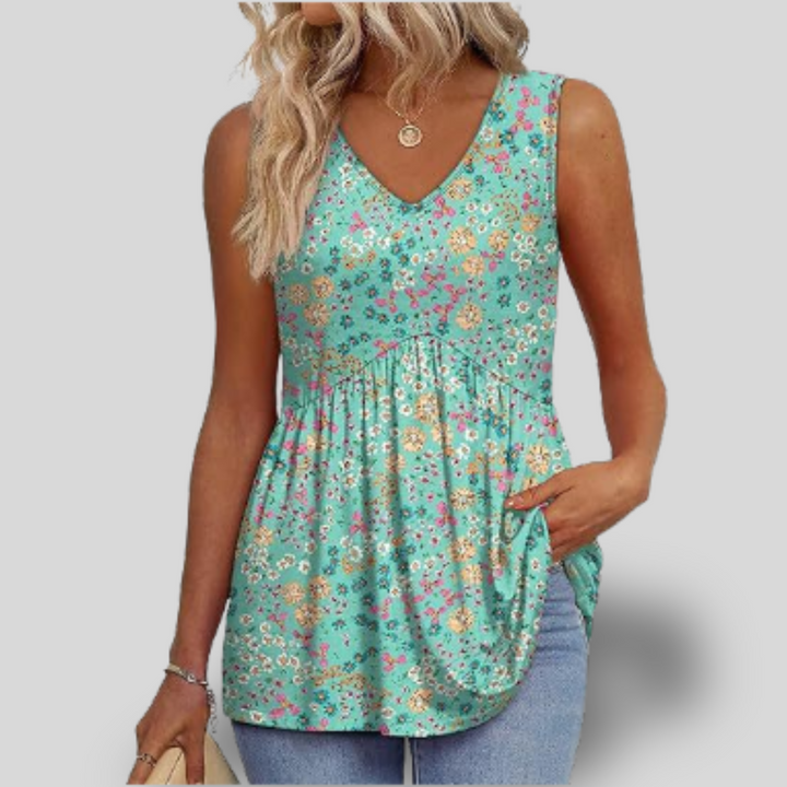 Harper | Pleated Tank Top