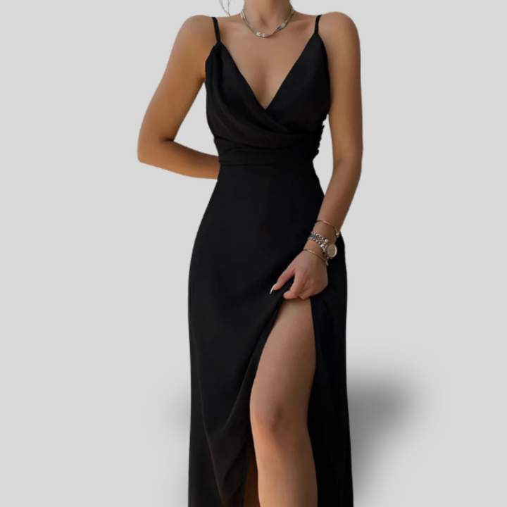 Celina | Satin Maxi Dress