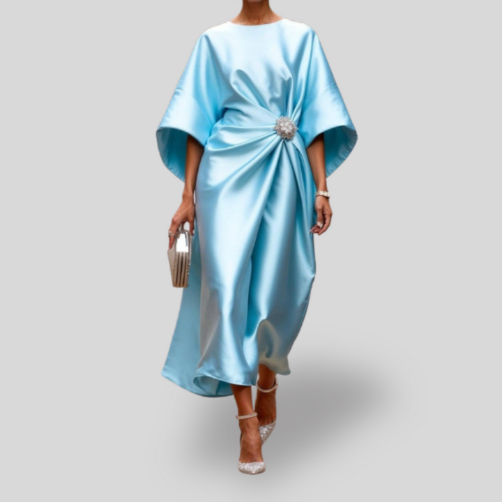 Luxe | Shimmer Satin Long Dress