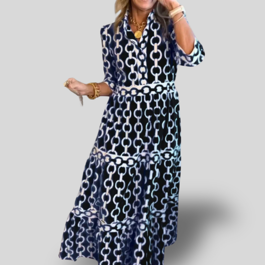 Mirella | Tiered Boho Midi Dress
