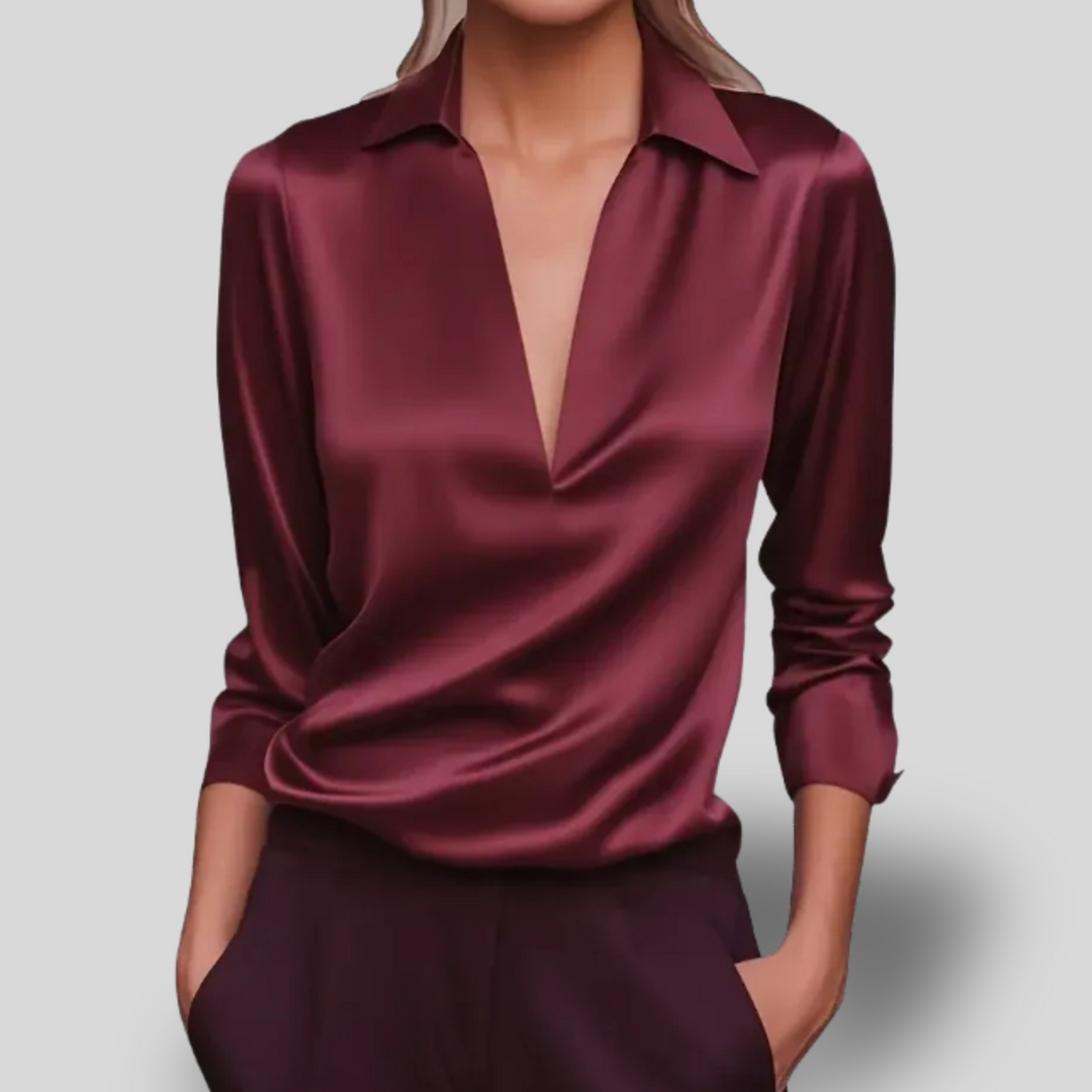 Kaela | Premium V-Neck Blouse