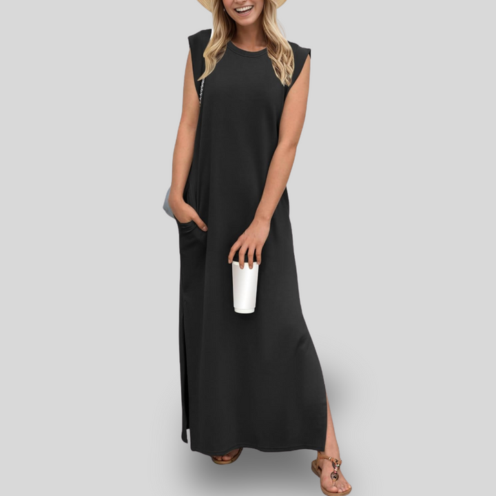 Aubrey | Sleeveless Maxi Dress with Pockets