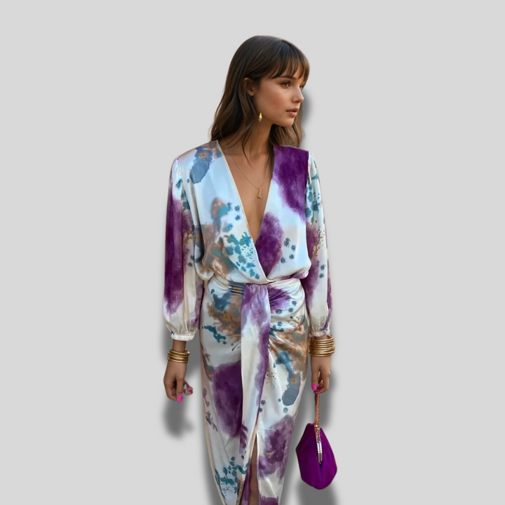 Valeria | Elegant Dress with Knot at the Waist