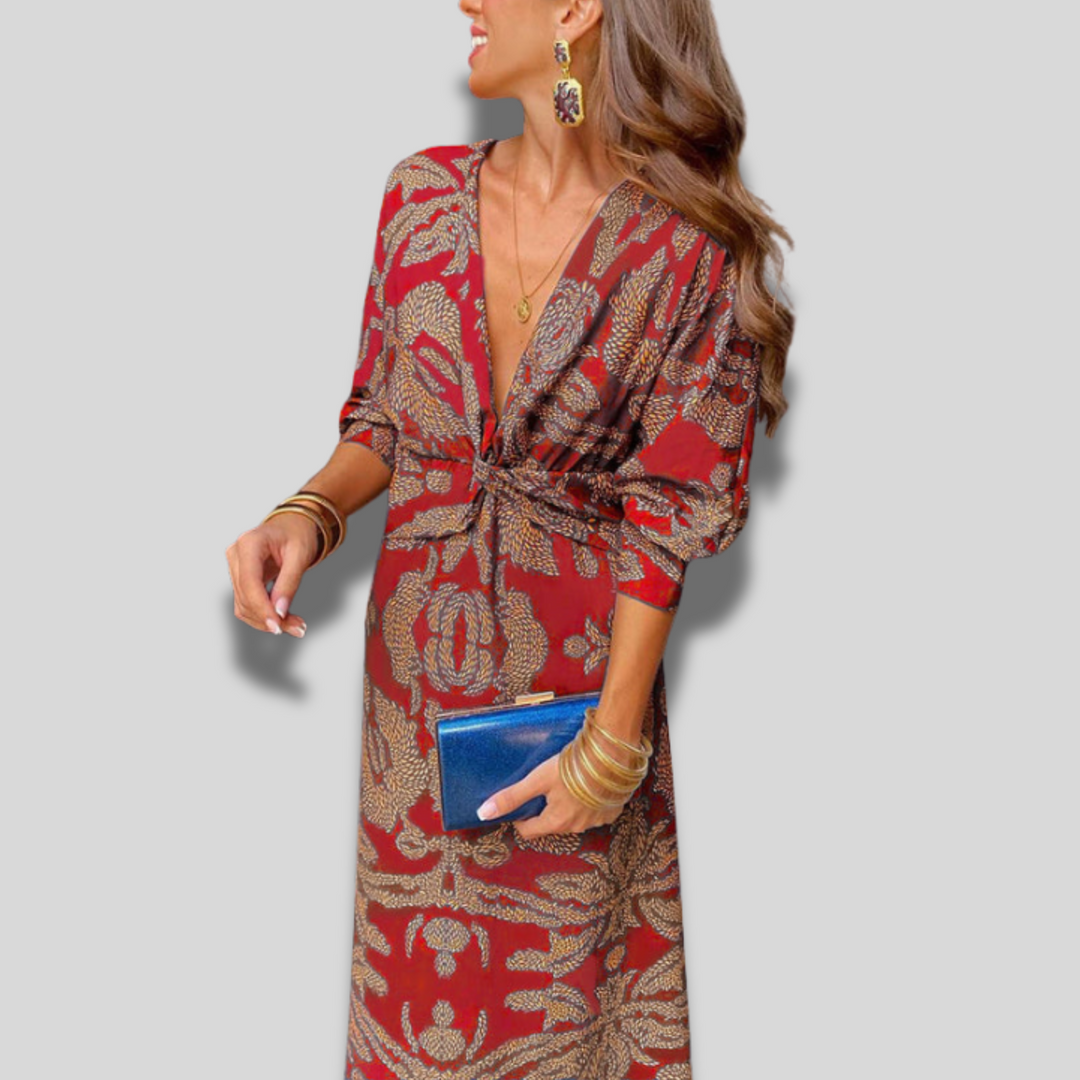 Leya | Elegant Printed Dress