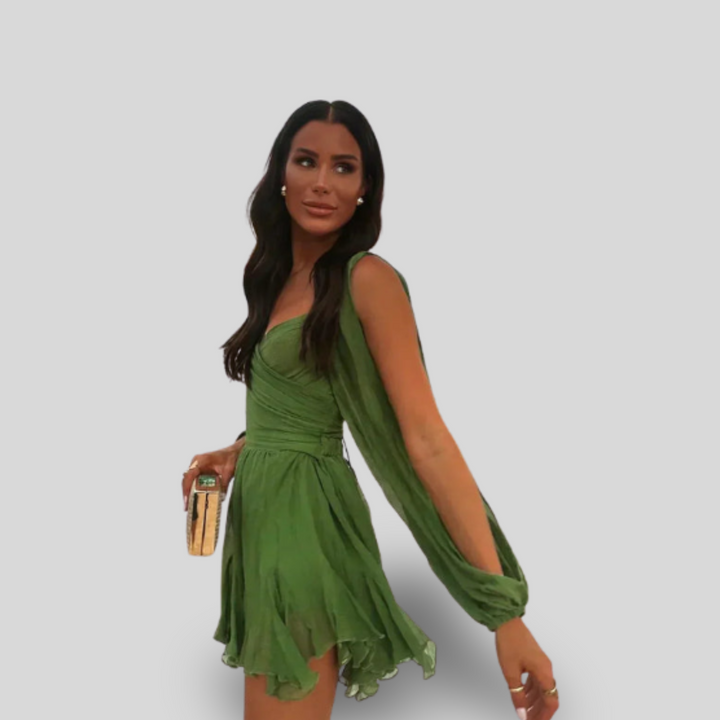 Layla | Playful Mini Dress with Balloon Sleeves