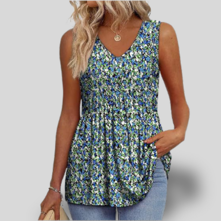 Harper | Pleated Tank Top