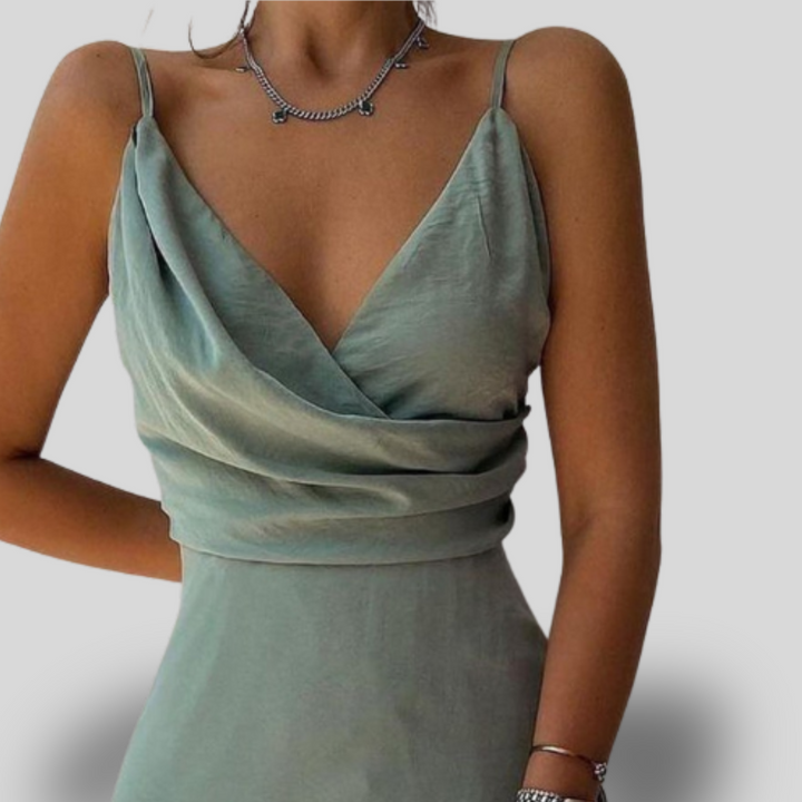 Celina | Satin Maxi Dress