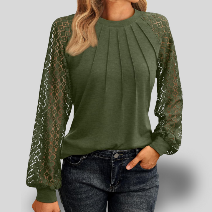 Sabina | Lace Long Sleeve Blouse