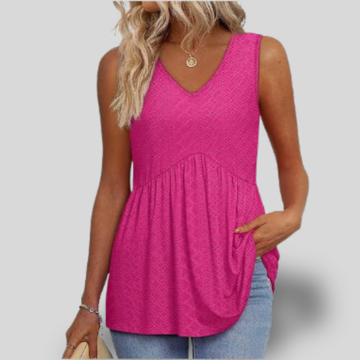 Harper | Pleated Tank Top