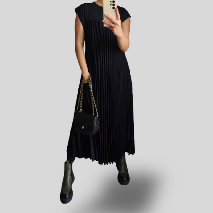 Celine | Pleated Maxi Dress