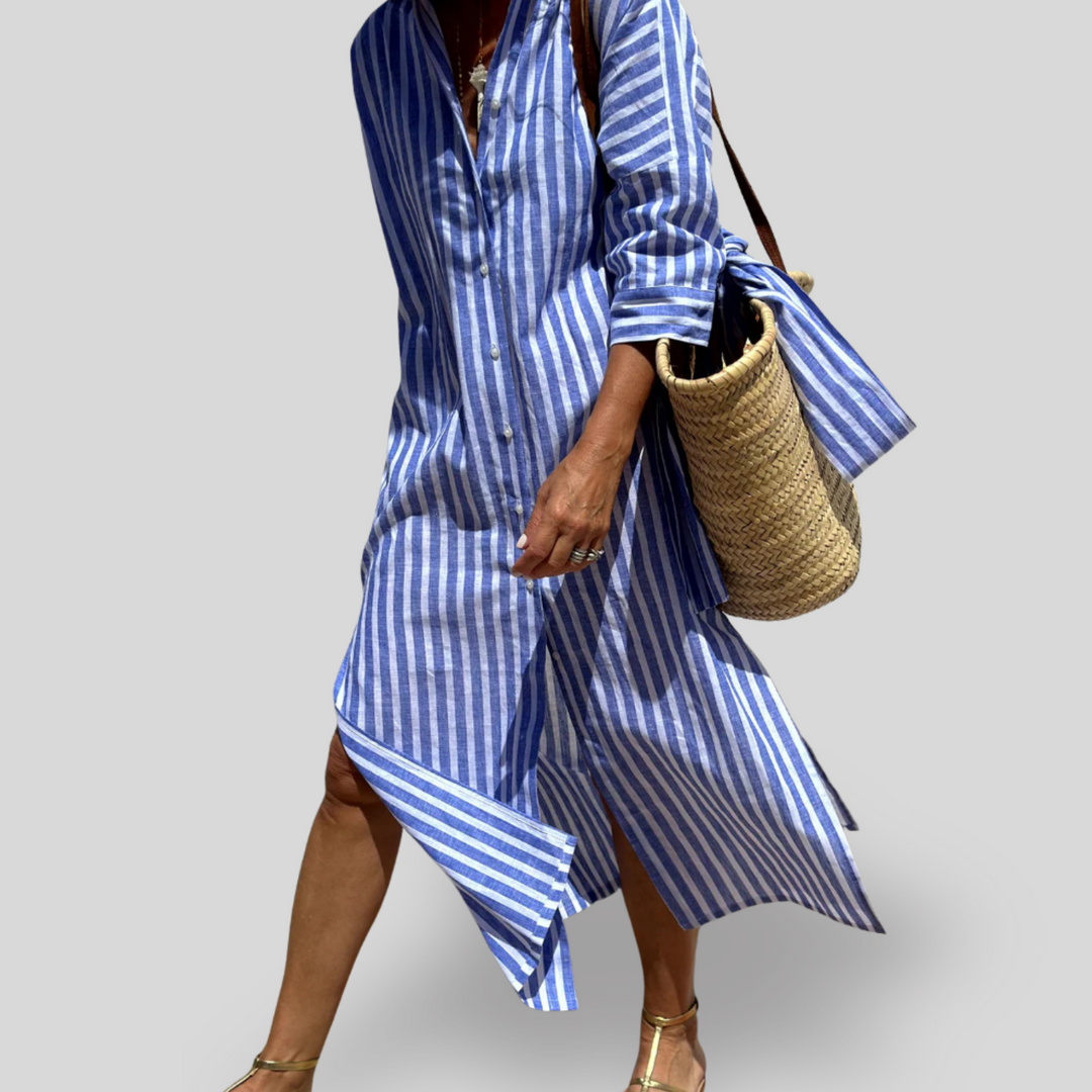 Riviera | Striped Shirt Dress