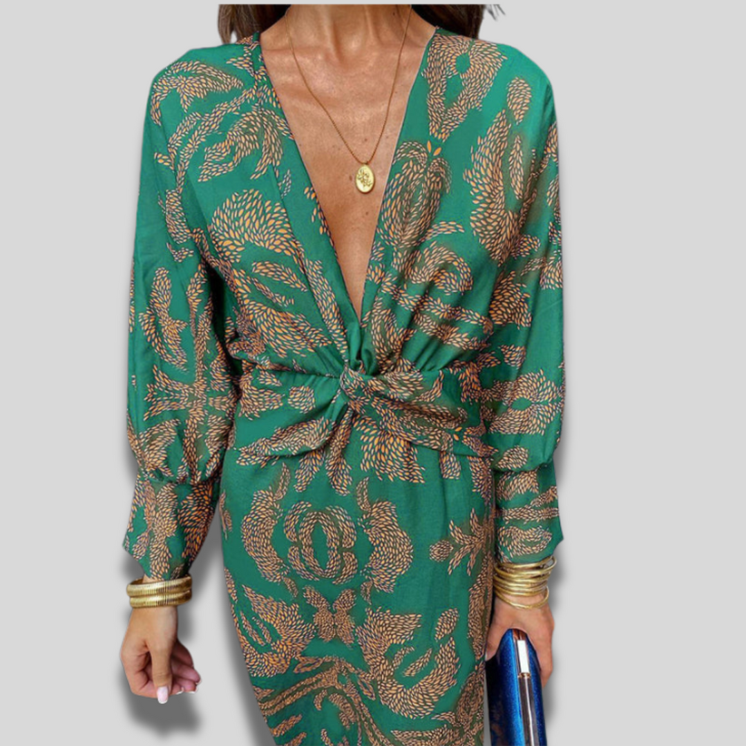 Leya | Elegant Printed Dress