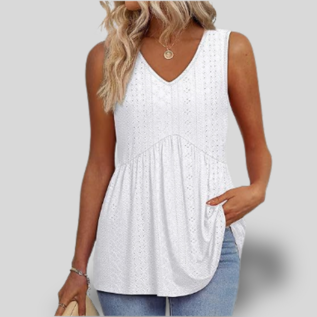 Harper | Pleated Tank Top