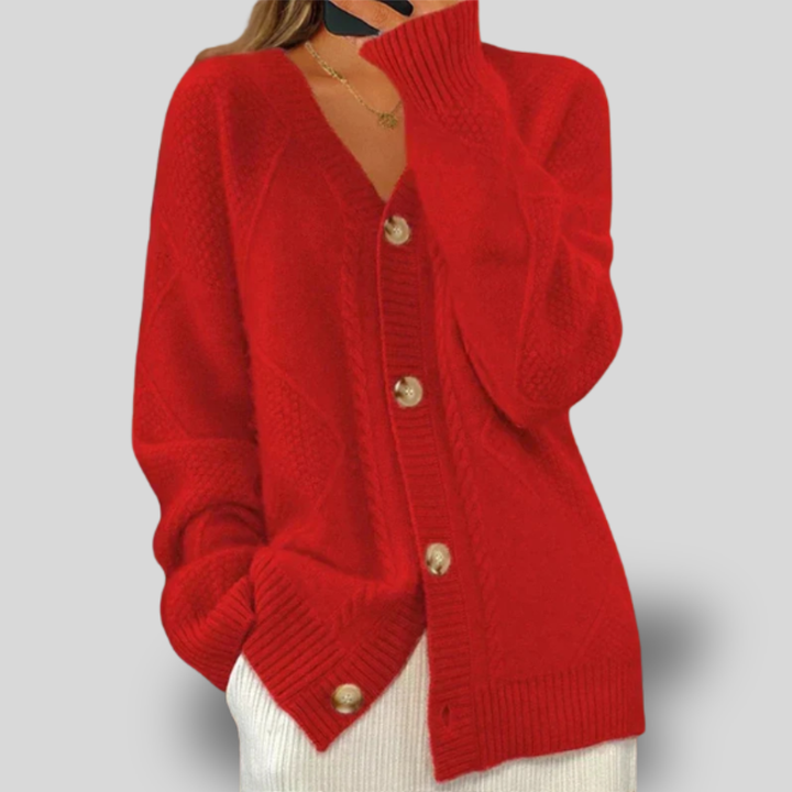 Camille | Cozy Button-Up Knit Cardigan