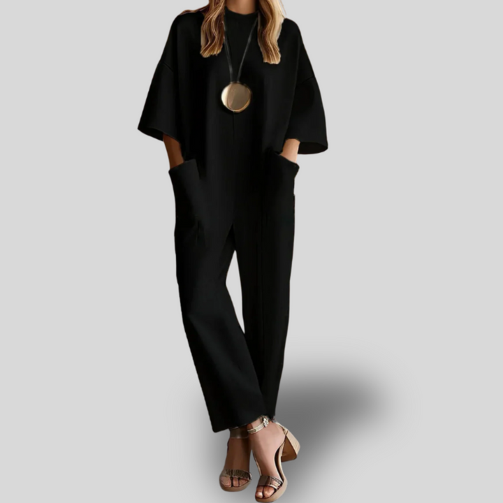 Luna | Minimalist Wide-Leg Jumpsuit