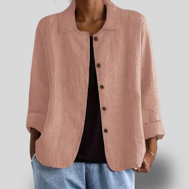 Maribel | Textured Button-Down Jacket