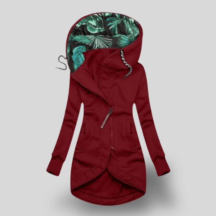 Zarela | Chic Hooded Zip-Up Parka
