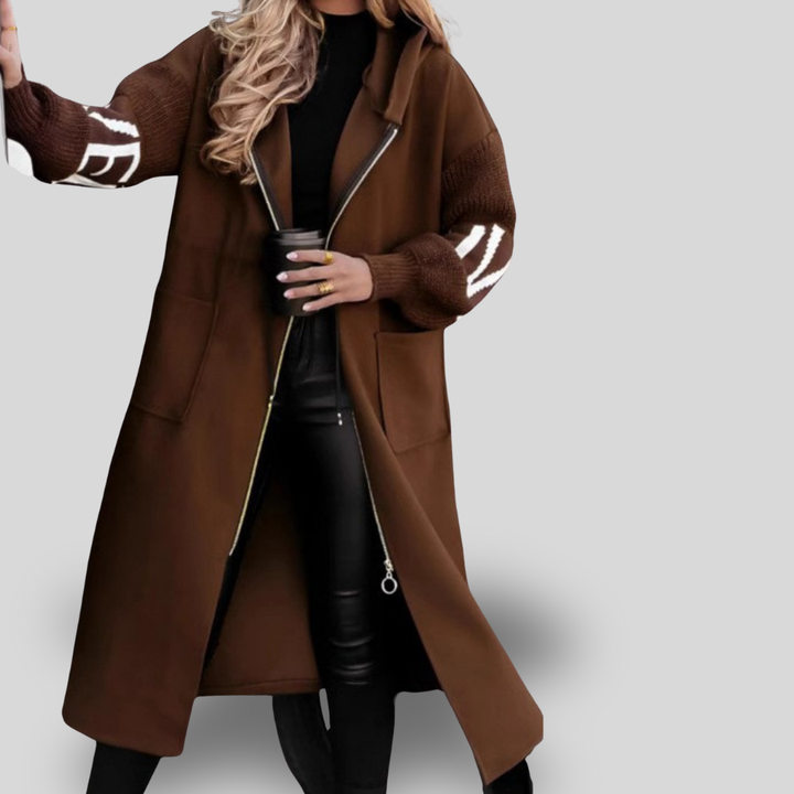 Valencia | Hooded Street Luxe Lettered Coat