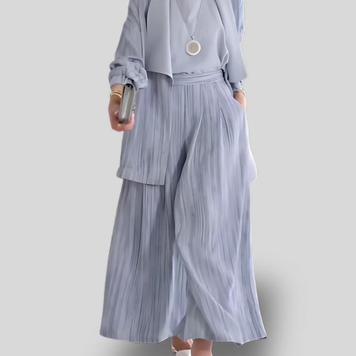 Vicky | Vertical Striped Three-Piece Set
