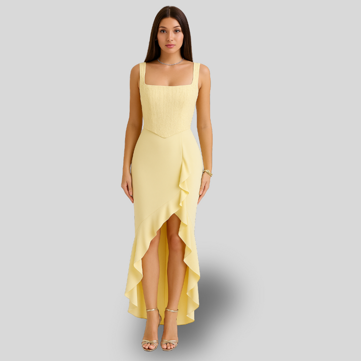 Ruffle | Cascade Midi Dress