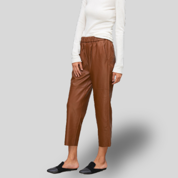 Lena |  Faux Leather Trousers