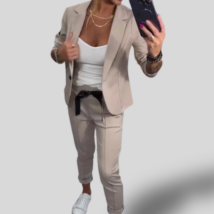 Selina | Sleek Tailored Blazer & Pants Set