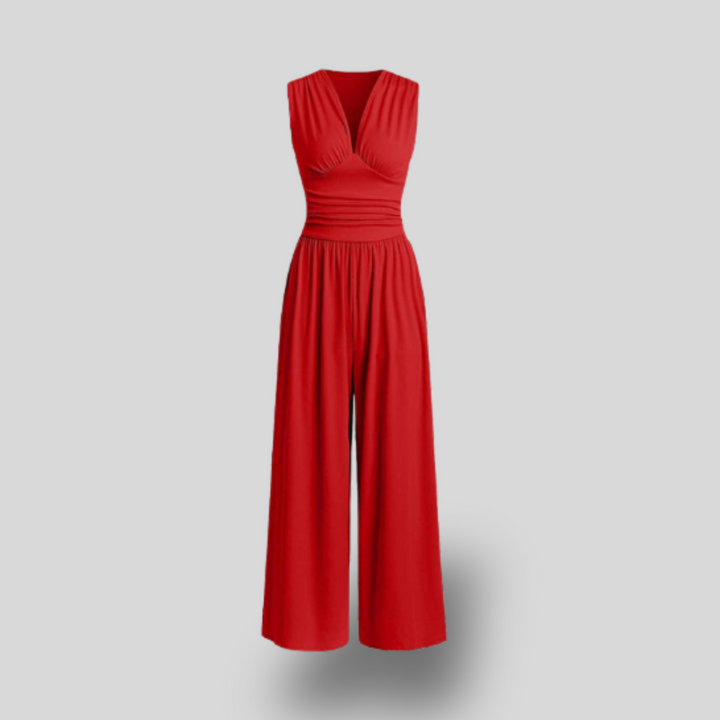Trish | Sleeveless Wide-Leg Jumpsuit