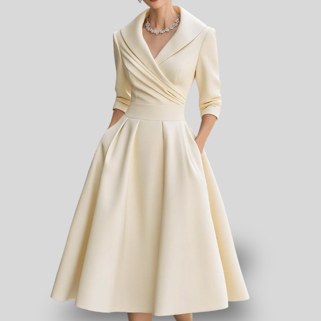 Vivienne | Vintage Elegance Midi Dress