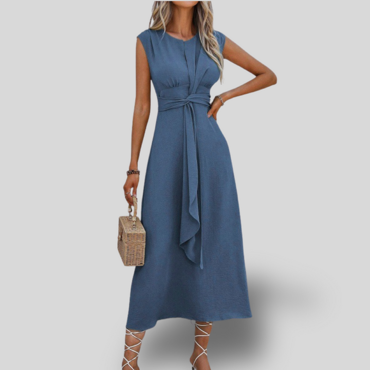 Danessa | Elegant Belted Midi Dress