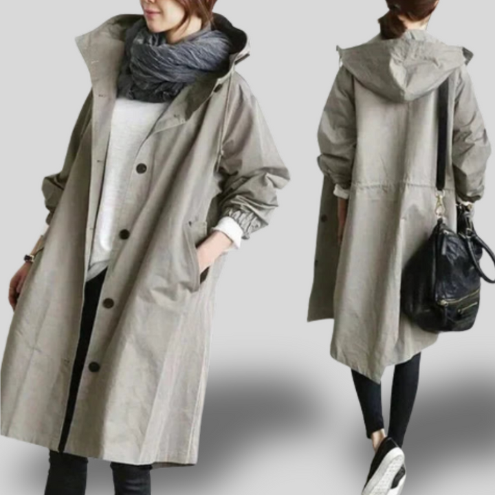 Daniela | Oversized Hooded Trench Coat