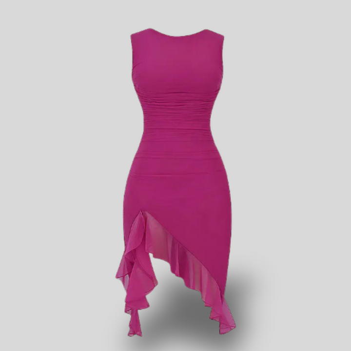 Charlotte | Midi Dress with Ruffles