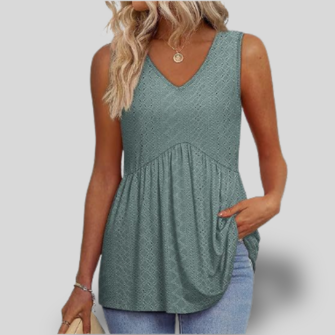 Harper | Pleated Tank Top