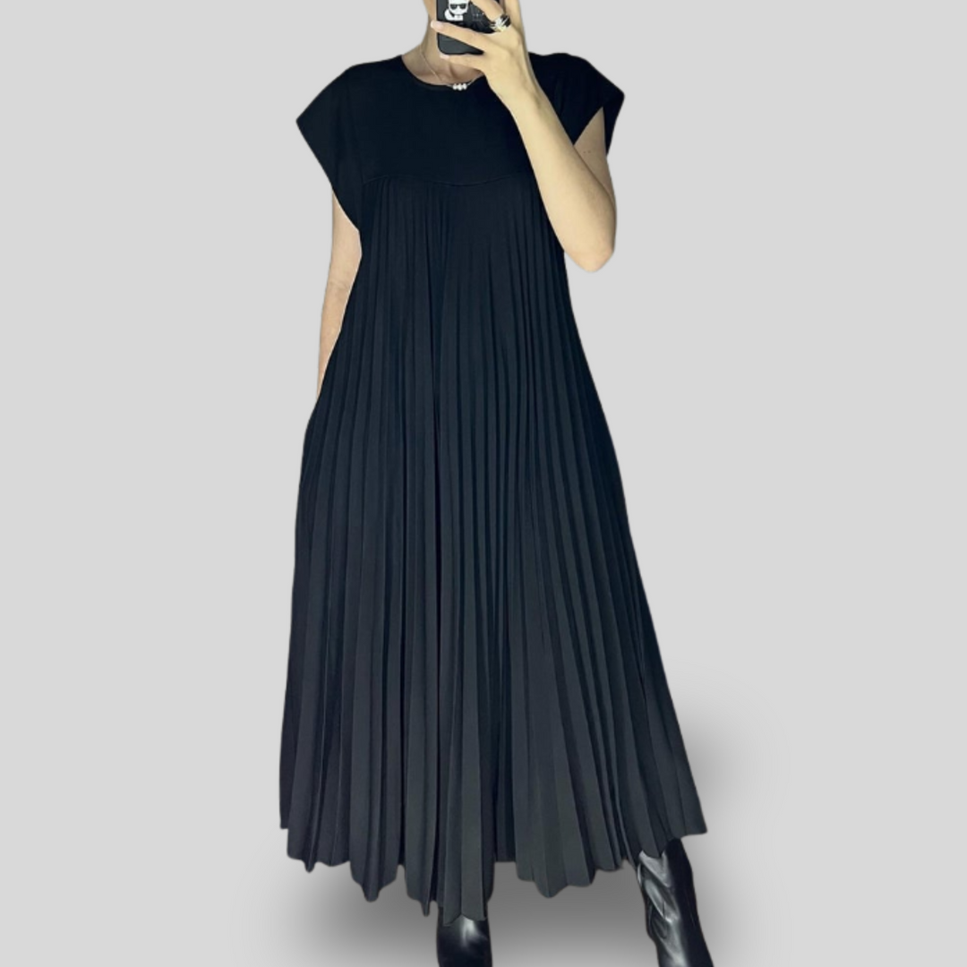 Elina | Pleated Midi Dress