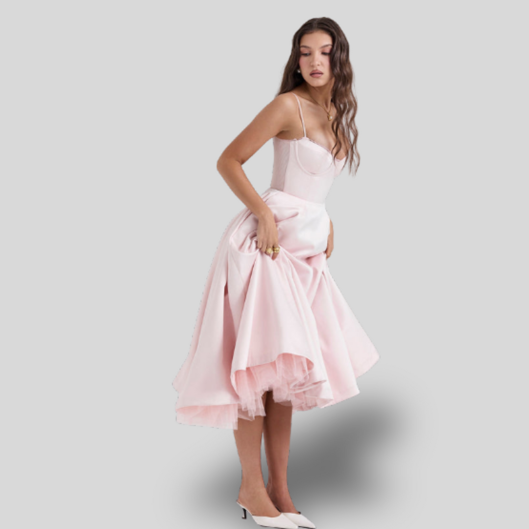Cindy | Tulle Midi Dress