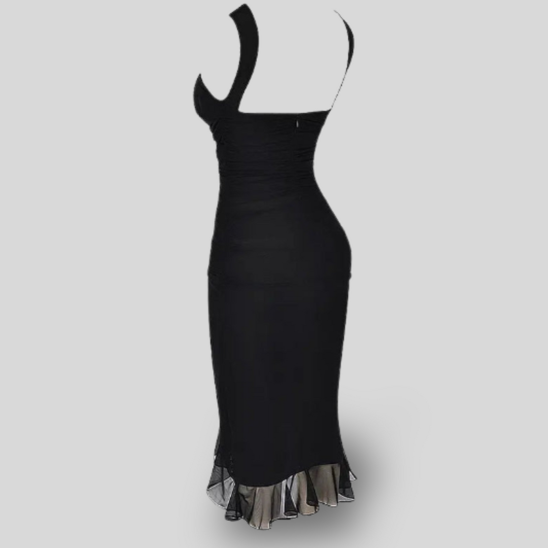 Charlotte | Midi Dress with Ruffles