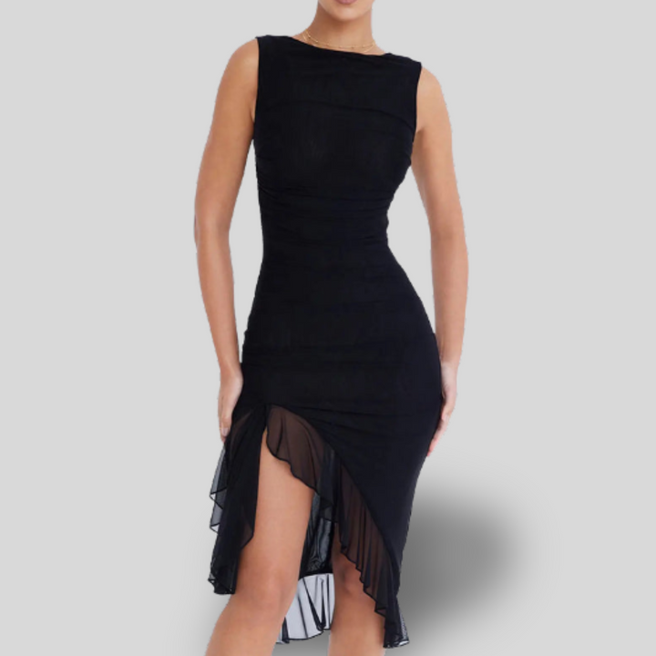 Charlotte | Midi Dress with Ruffles