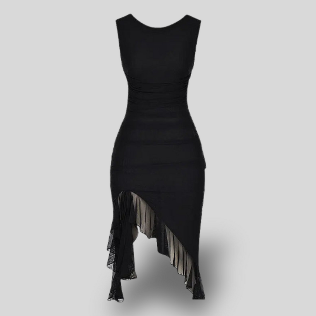 Charlotte | Midi Dress with Ruffles
