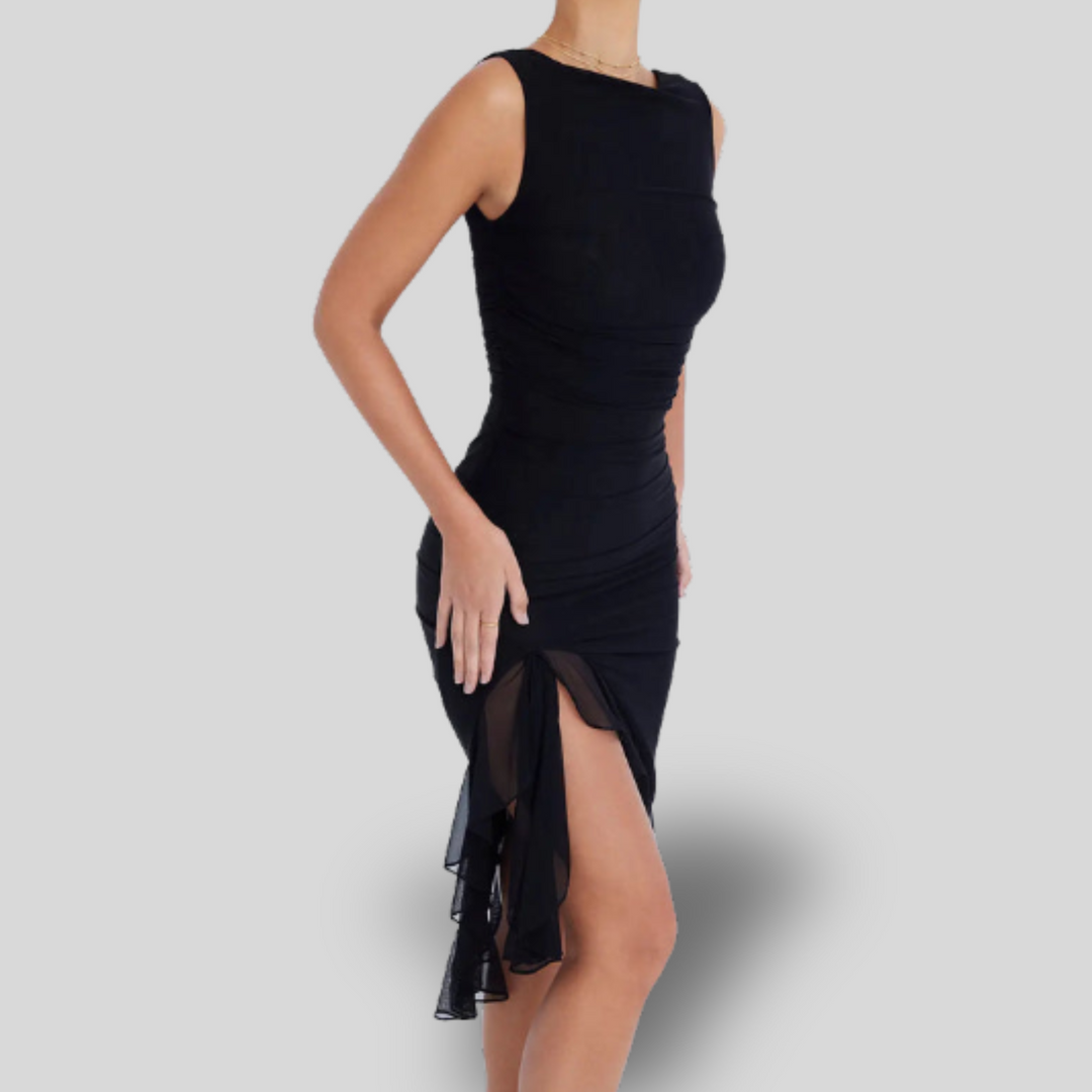 Charlotte | Midi Dress with Ruffles