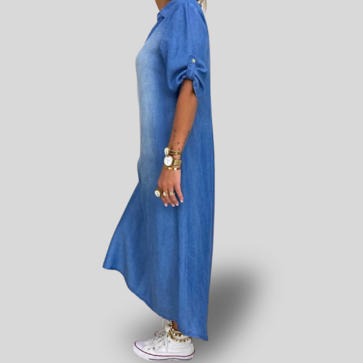 Velisse | Relaxed Button-Up Maxi Dress